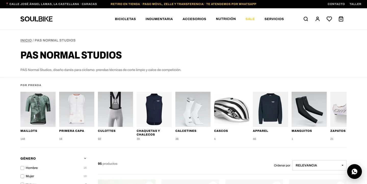 Colección PAS Normal Studios con filtros