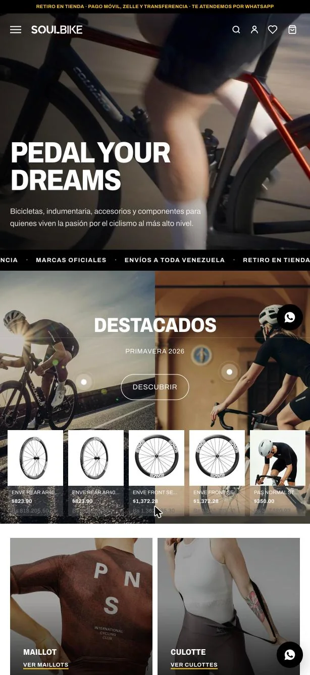 La tienda en el teléfono